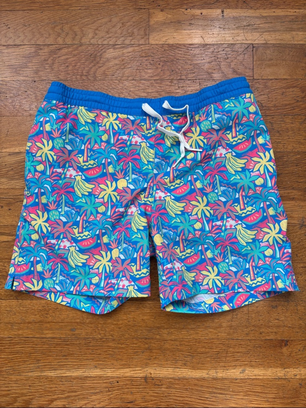 Chubbies Boys Tropical Bunches Swim Trunks - Size 8/9